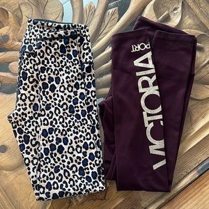 Lot of 2 Victoria Secret Knockout legging SMALL